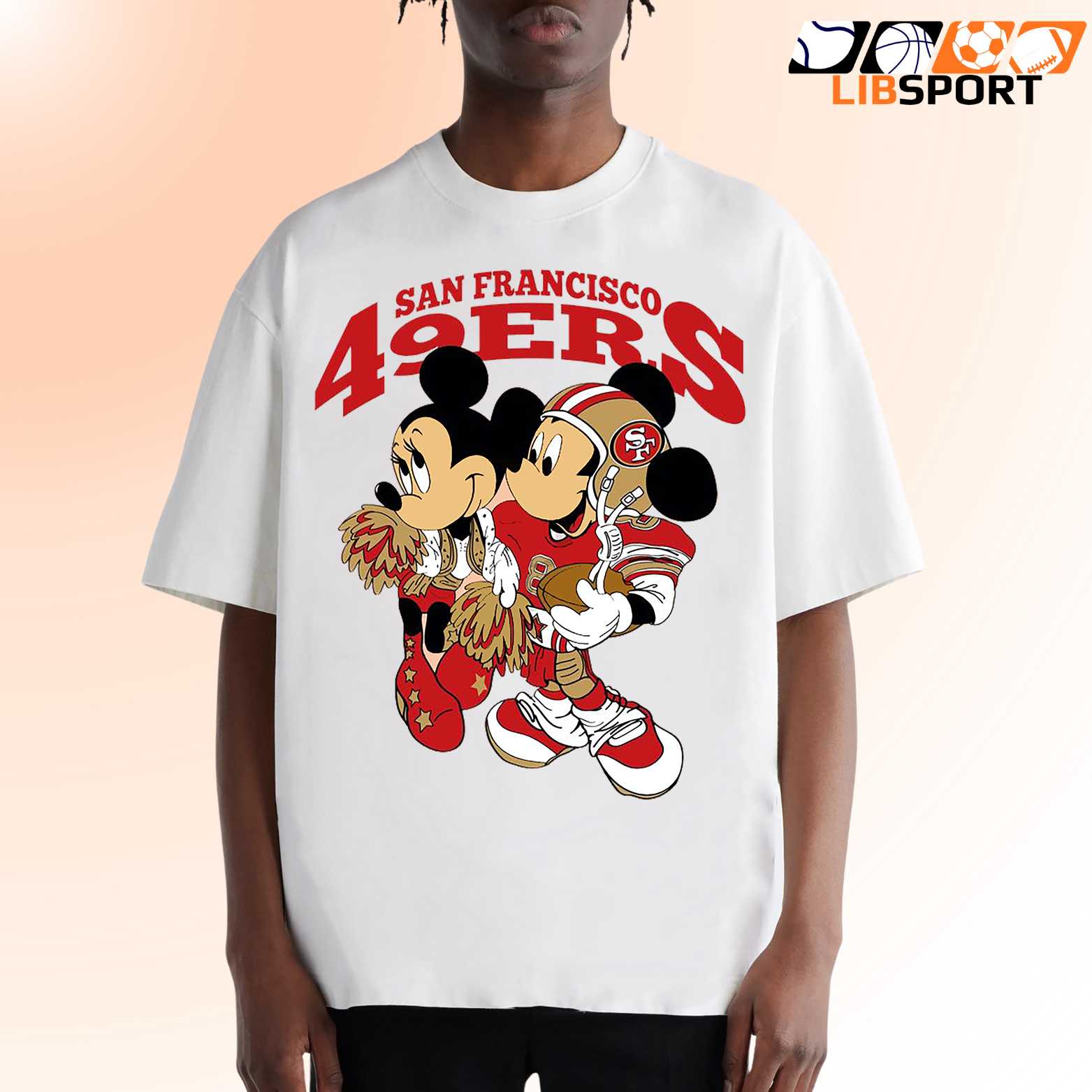Mickey And Minnie San Francisco 49ers T-Shirt, Cute Nfl Football Fan Shirt